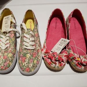 NWT Xhilaration Girls size 2 shoe bundle